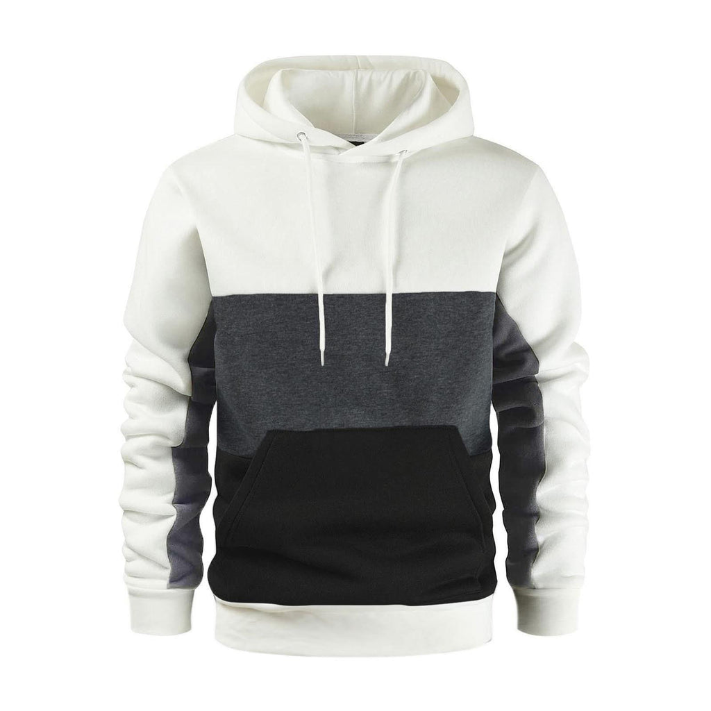 Men's Color Block Fleece Hoodie