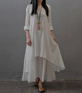 Womens Bohemian Linen Long Dress