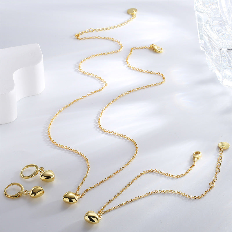 Bracelet, Necklace, and Earrings Set