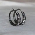Set-in ladies' earrings