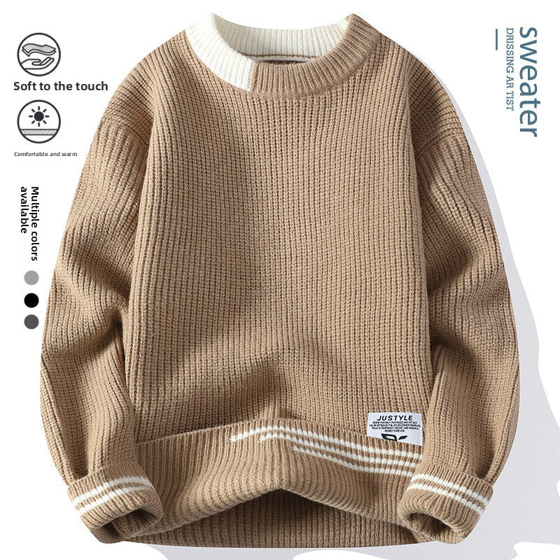 Men Loose Knit Sweater