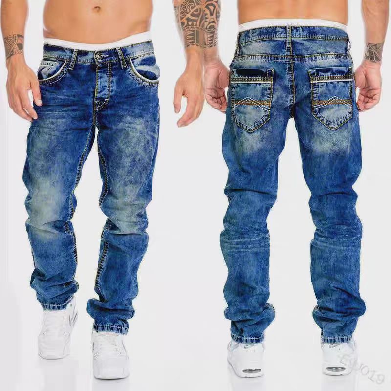 Vintage Straight Leg Denim Pants